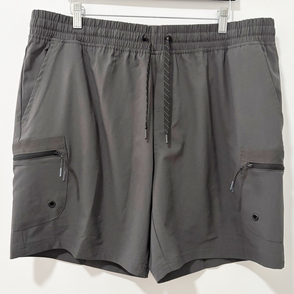 Leg3nd Discovery Athletic Shorts Mens Size‎ XL Gray Outdoor Woven Utility Active
